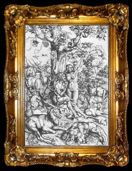 framed  CRANACH, Lucas the Elder Adam and Eve 07, ta009-2